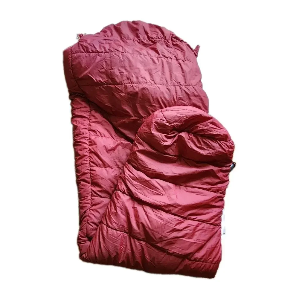 VTG LL Bean Mummy Sleeping Bag Adult Red Grey 1970/80s Camp Gear 3 Seasons USA